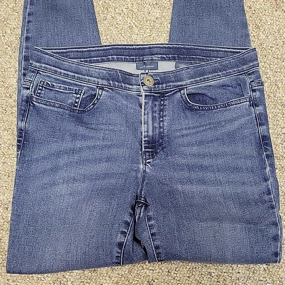 J. Jill Women's 5 Pocket Legging Jeans in Classic Blue Sz 6. Stretch Grandma